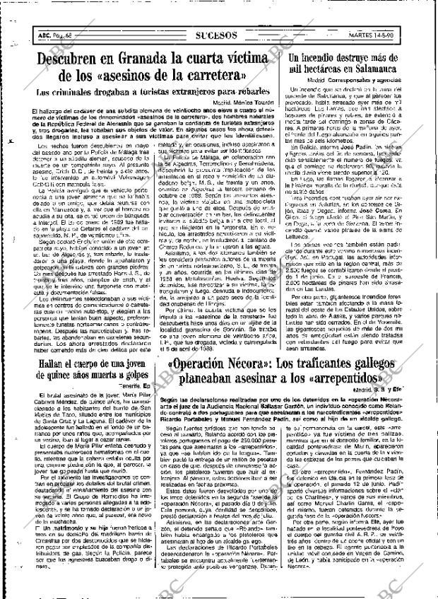 ABC MADRID 14-08-1990 página 68