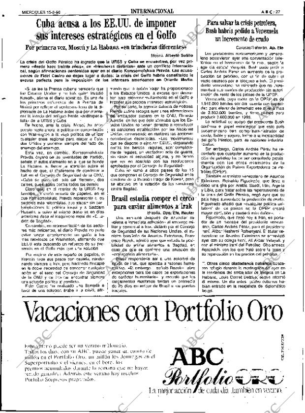 ABC SEVILLA 15-08-1990 página 27