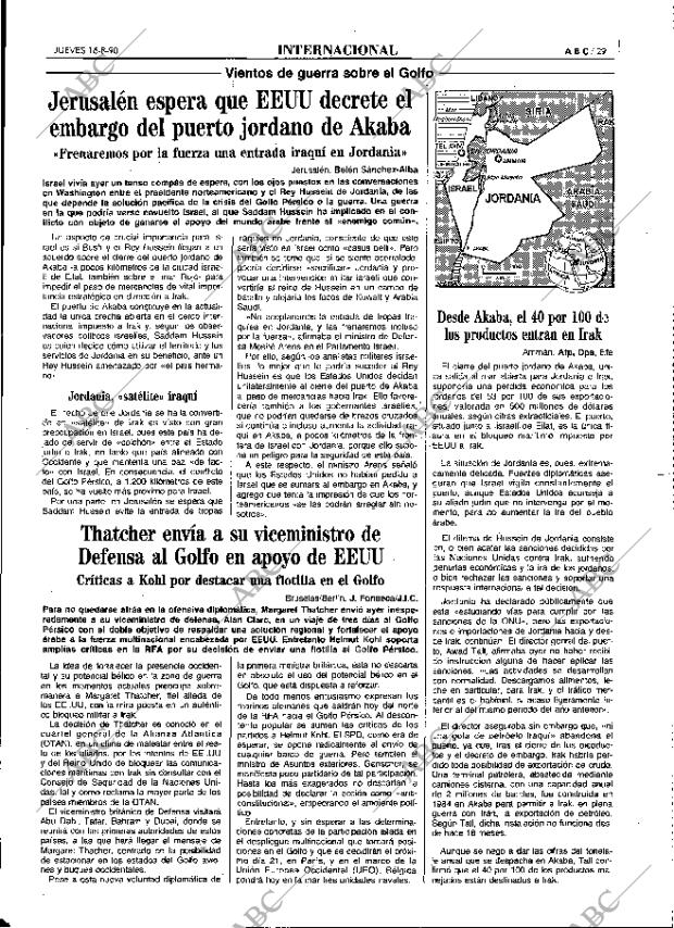 ABC MADRID 16-08-1990 página 29