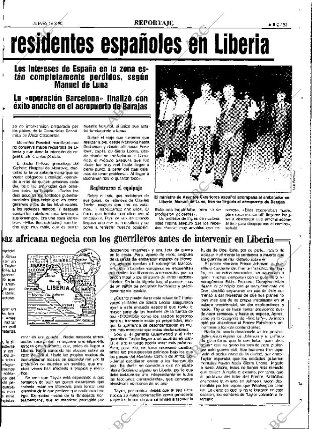 ABC MADRID 16-08-1990 página 53