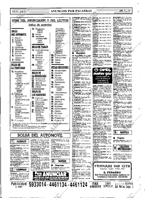 ABC MADRID 16-08-1990 página 83