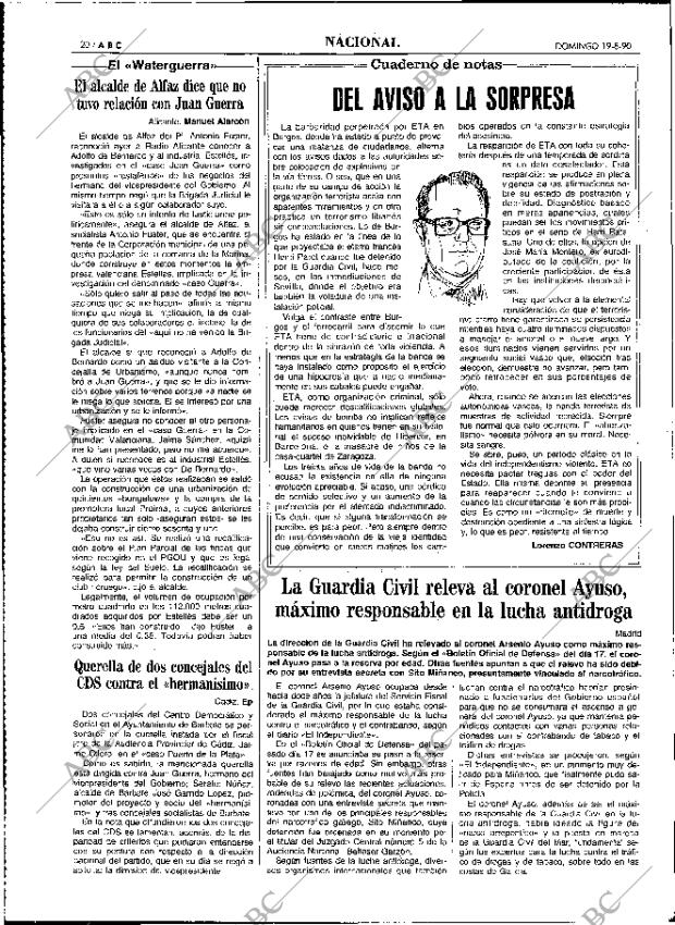 ABC MADRID 19-08-1990 página 20