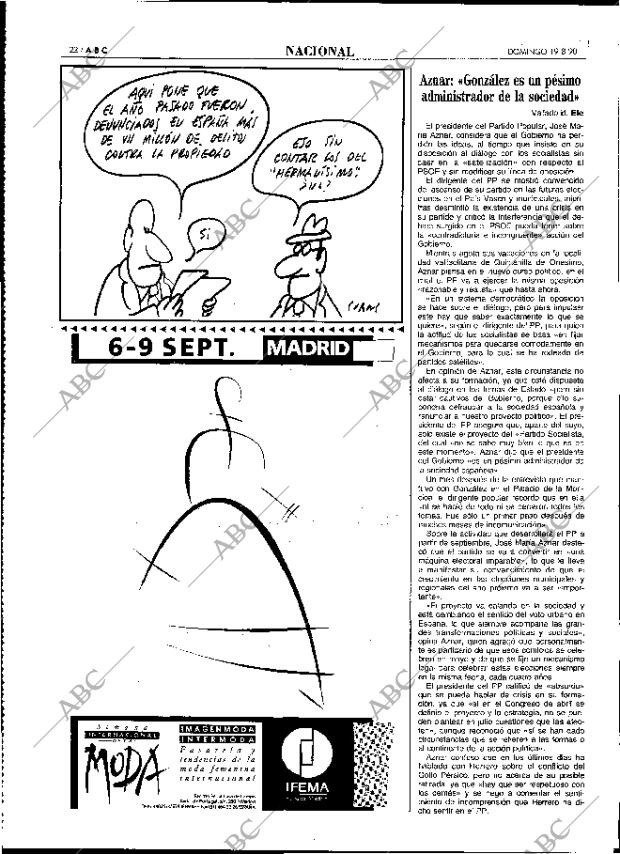 ABC MADRID 19-08-1990 página 22