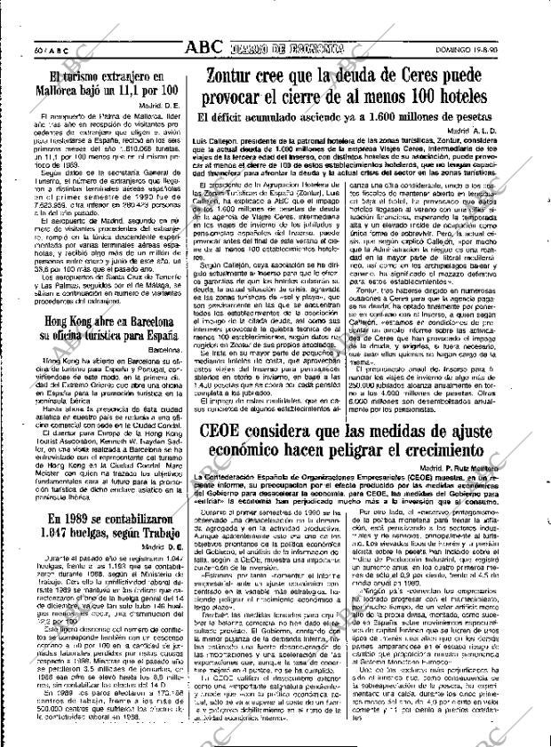 ABC MADRID 19-08-1990 página 60
