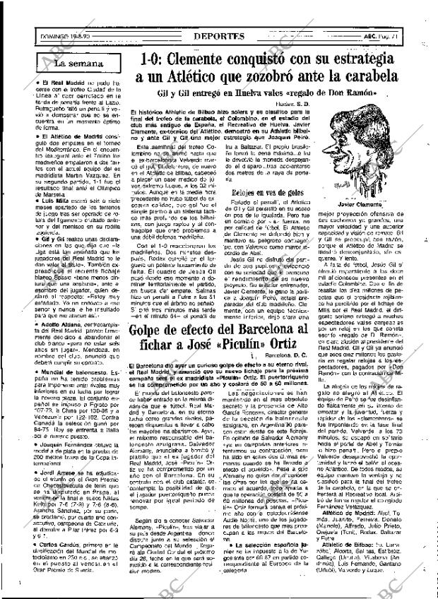ABC MADRID 19-08-1990 página 71