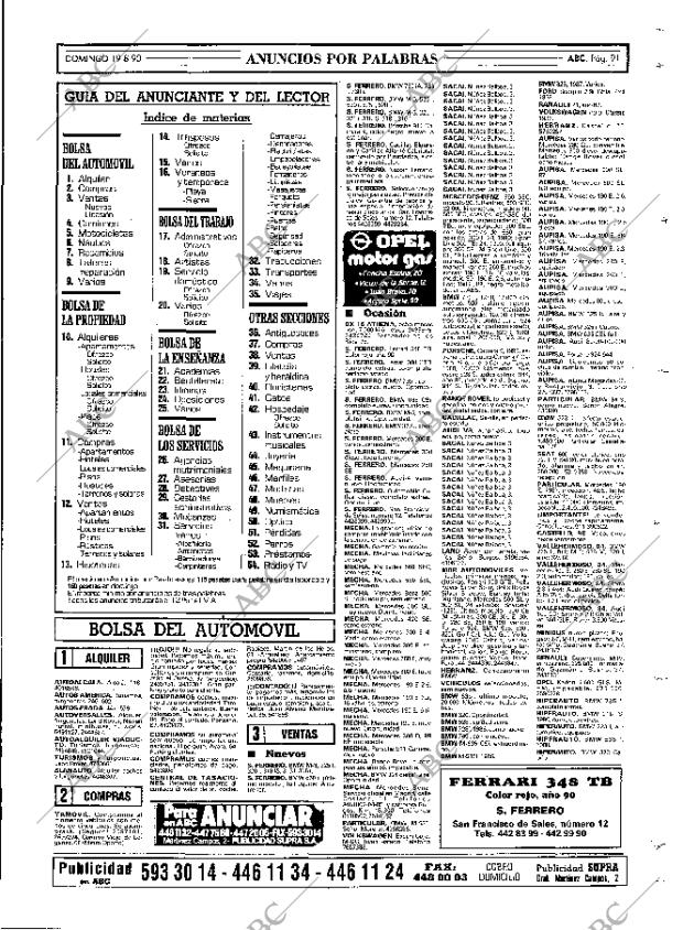 ABC MADRID 19-08-1990 página 91