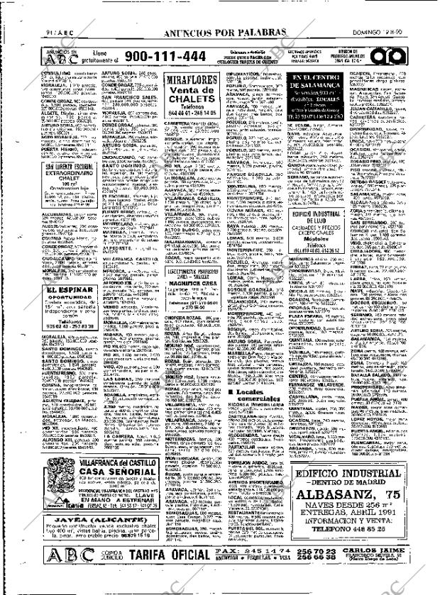 ABC MADRID 19-08-1990 página 94