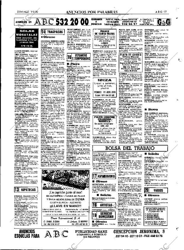 ABC MADRID 19-08-1990 página 97