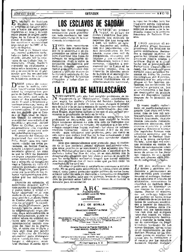 ABC SEVILLA 19-08-1990 página 13