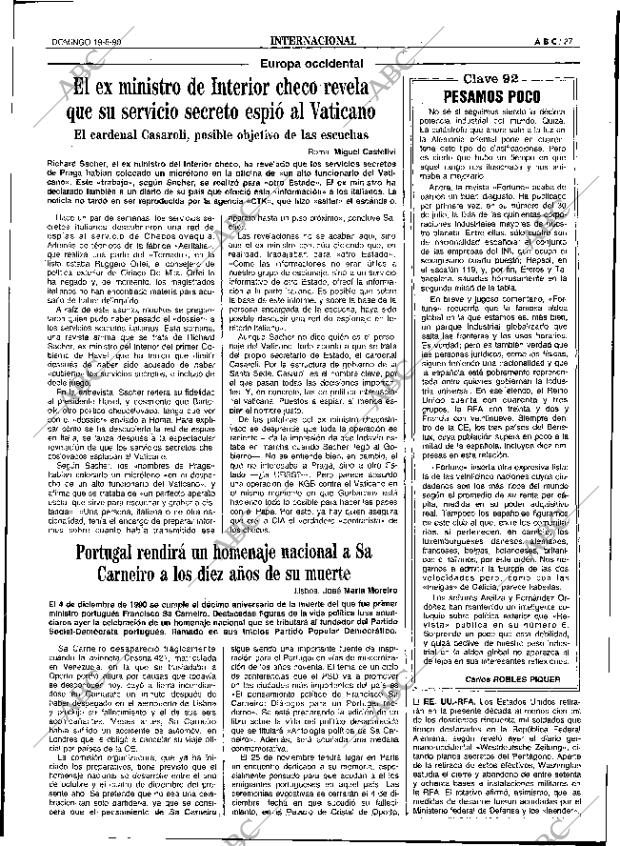 ABC SEVILLA 19-08-1990 página 27