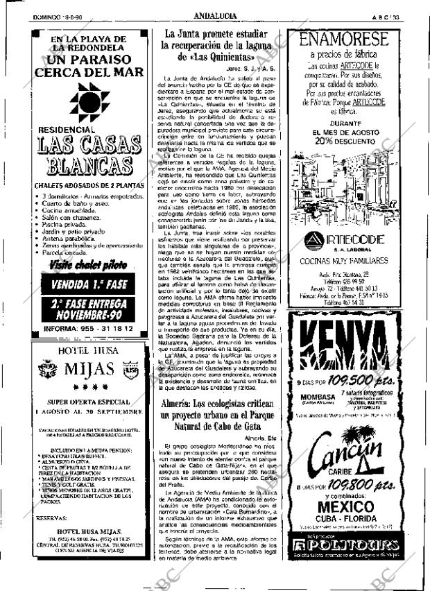 ABC SEVILLA 19-08-1990 página 33