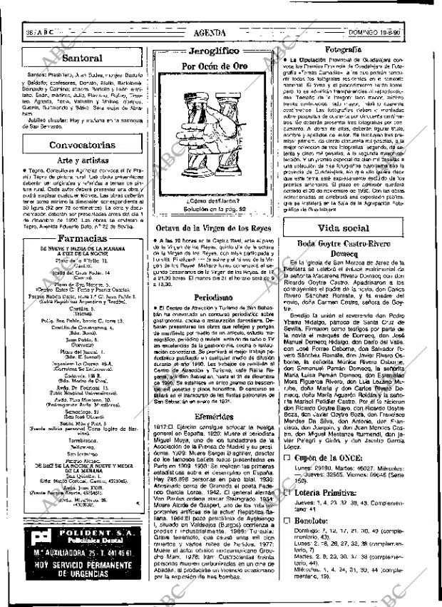 ABC SEVILLA 19-08-1990 página 36