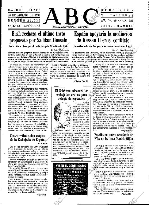 ABC MADRID 20-08-1990 página 11