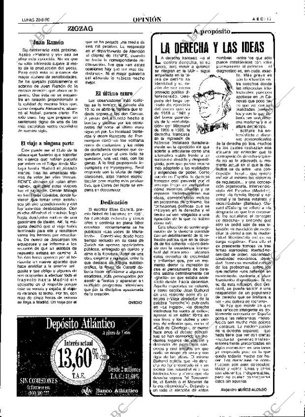 ABC MADRID 20-08-1990 página 15