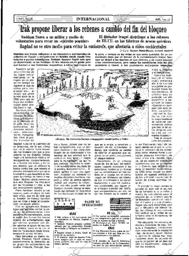 ABC MADRID 20-08-1990 página 23