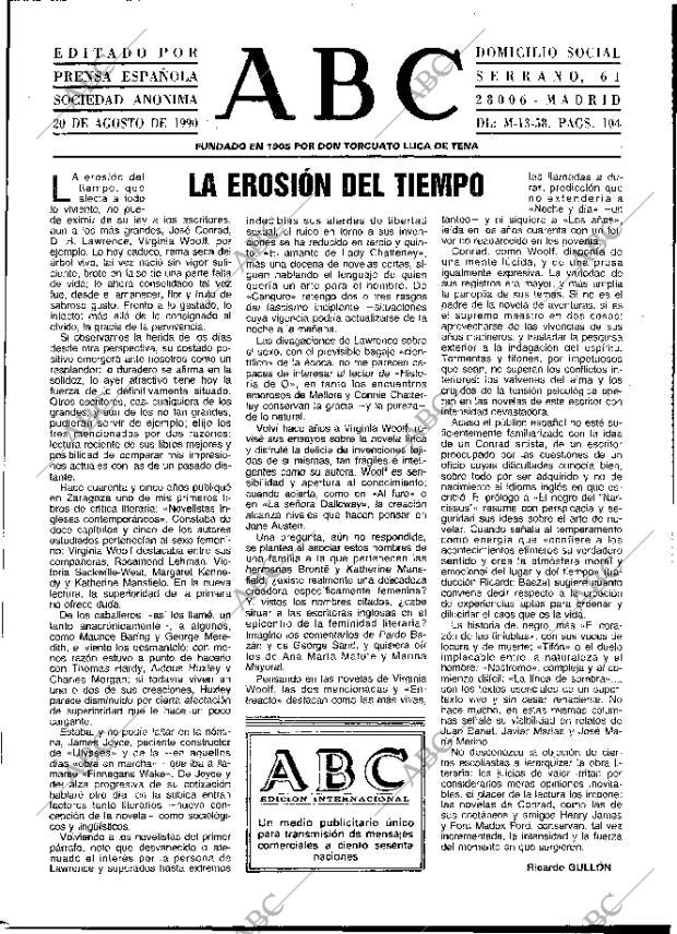 ABC MADRID 20-08-1990 página 3