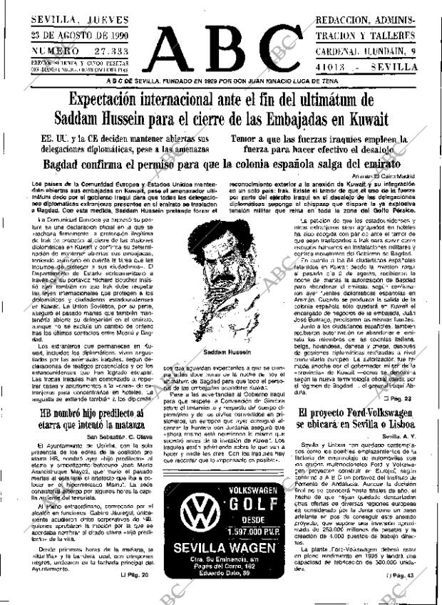 ABC SEVILLA 23-08-1990 página 11