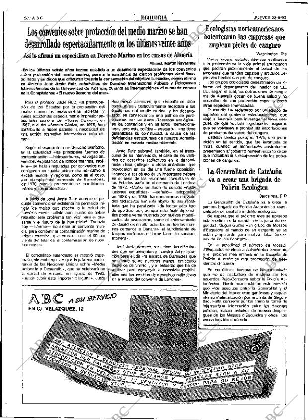 ABC SEVILLA 23-08-1990 página 50