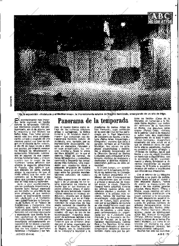 ABC SEVILLA 23-08-1990 página 75