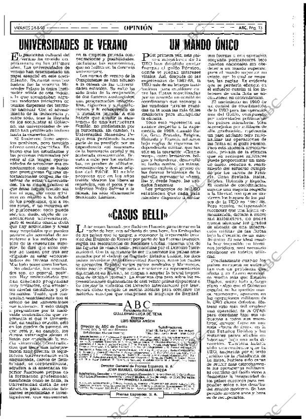 ABC MADRID 24-08-1990 página 13