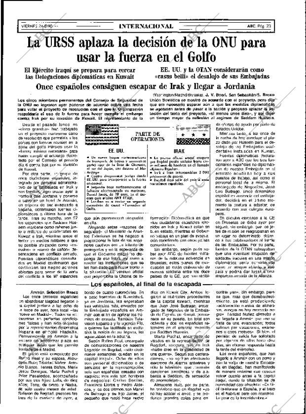 ABC MADRID 24-08-1990 página 23