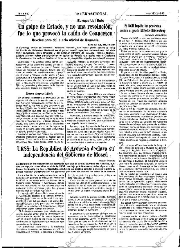 ABC MADRID 24-08-1990 página 28