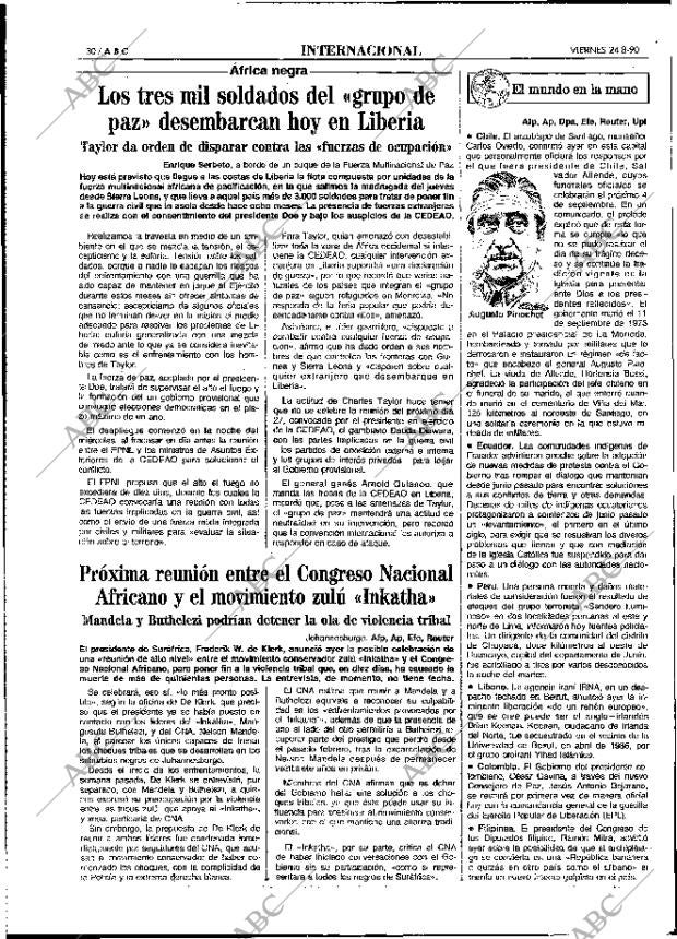 ABC MADRID 24-08-1990 página 30