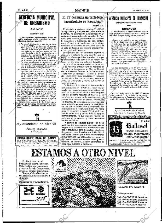 ABC MADRID 24-08-1990 página 32