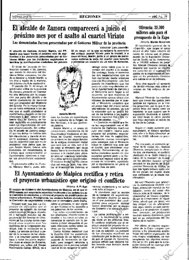 ABC MADRID 24-08-1990 página 39