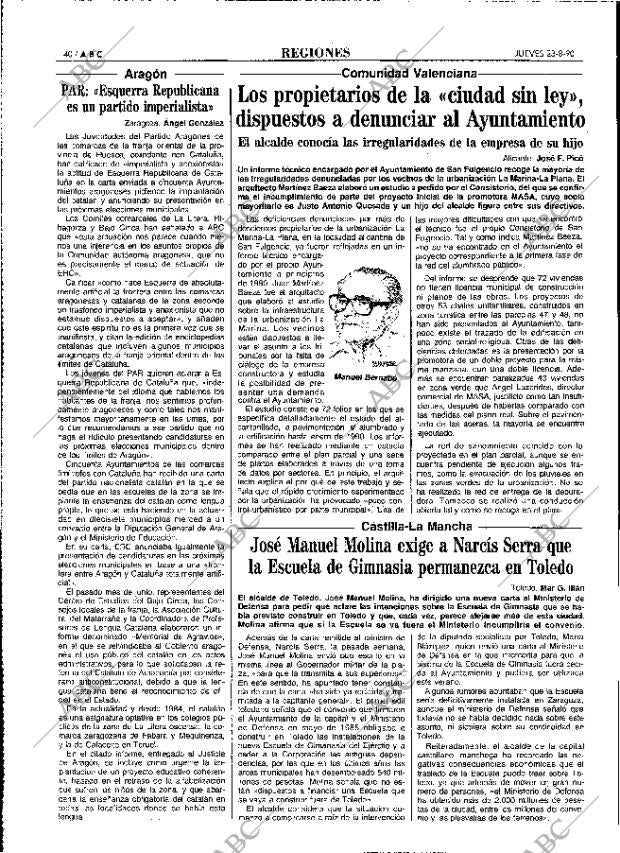 ABC MADRID 24-08-1990 página 40