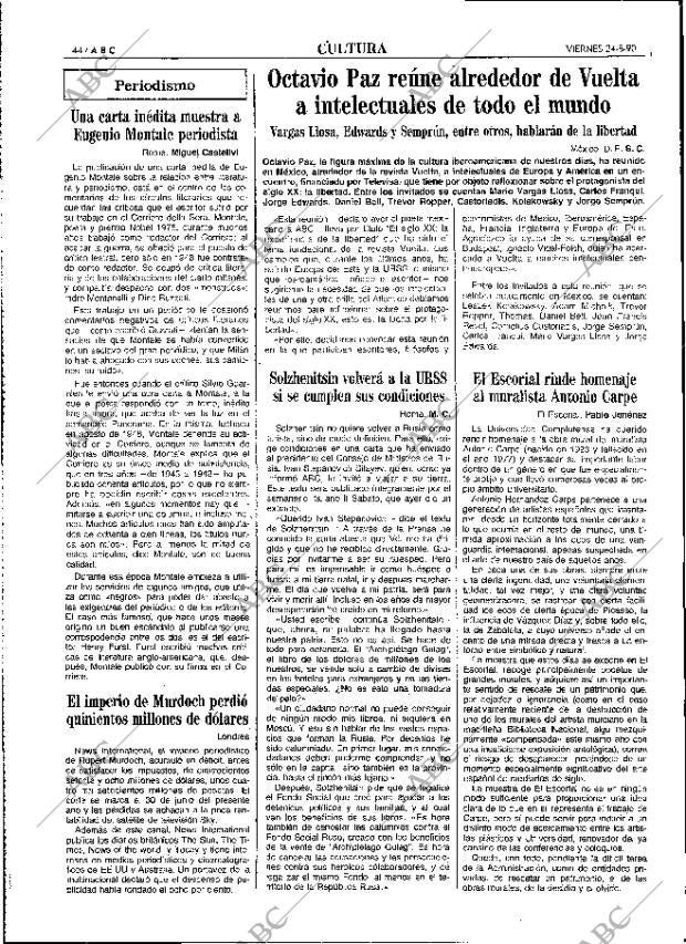 ABC MADRID 24-08-1990 página 44