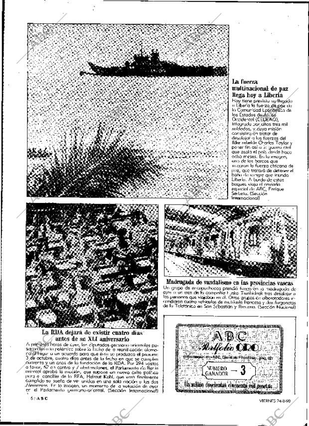 ABC MADRID 24-08-1990 página 6