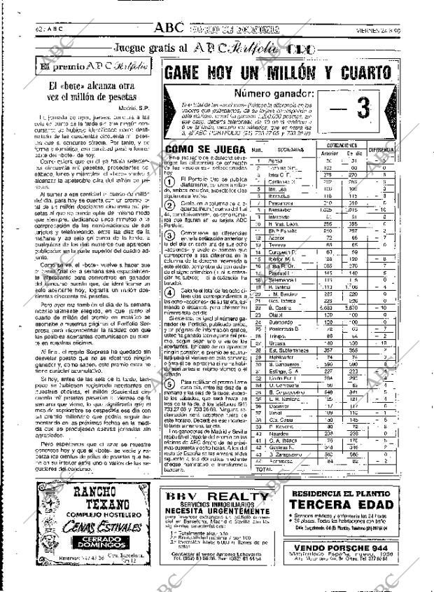 ABC MADRID 24-08-1990 página 62