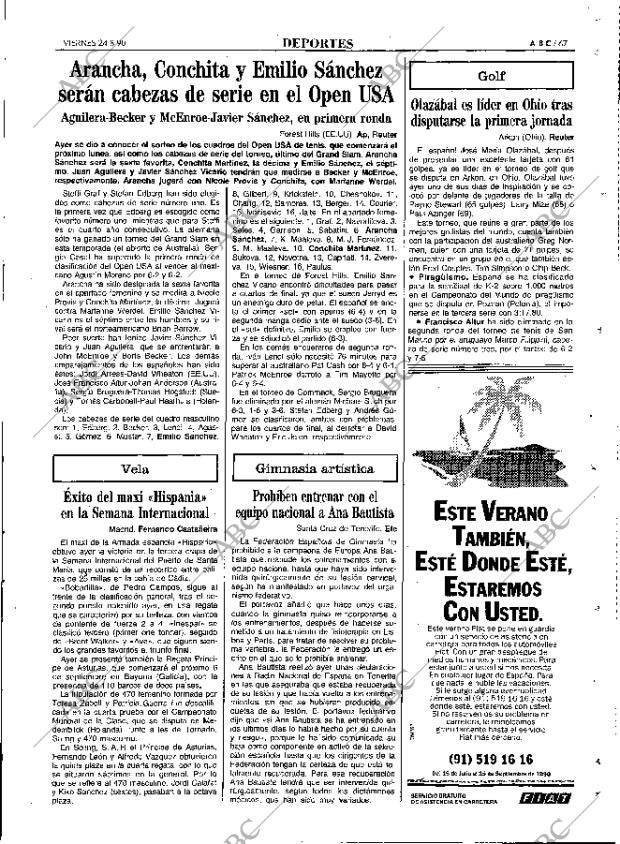 ABC MADRID 24-08-1990 página 67