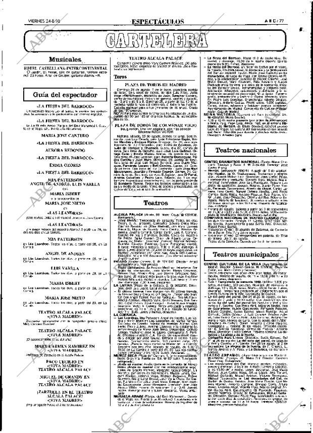 ABC MADRID 24-08-1990 página 77