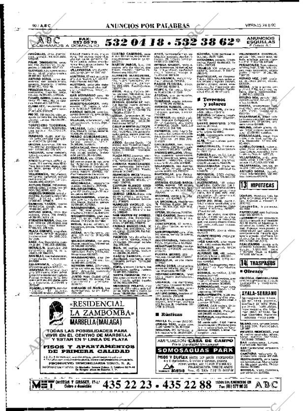 ABC MADRID 24-08-1990 página 90