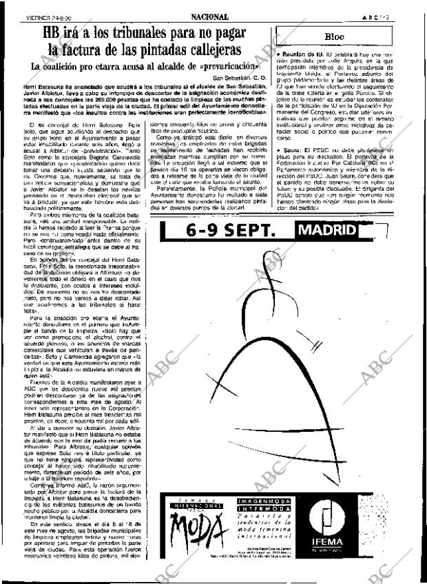 ABC SEVILLA 24-08-1990 página 19