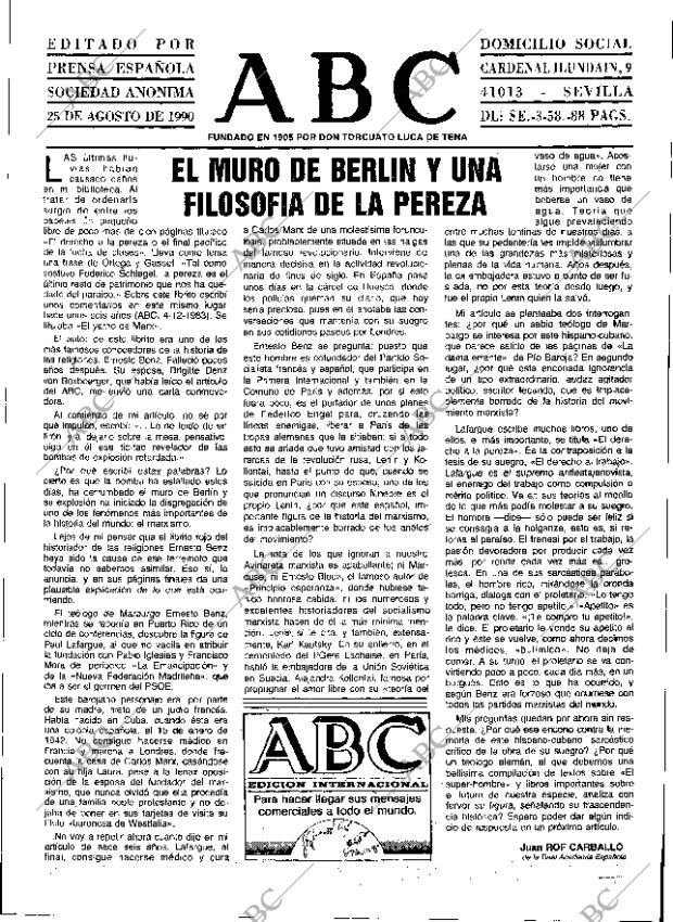 ABC SEVILLA 25-08-1990 página 3