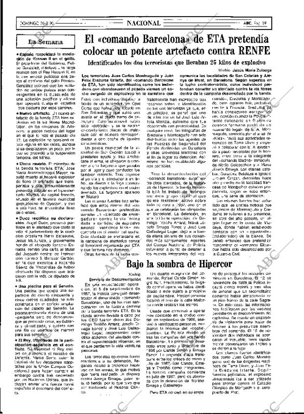 ABC MADRID 26-08-1990 página 19