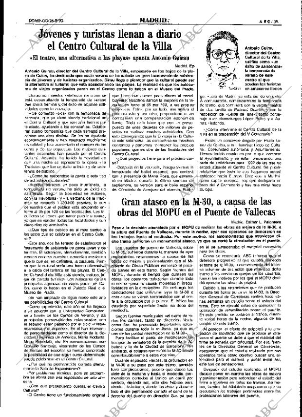 ABC MADRID 26-08-1990 página 39