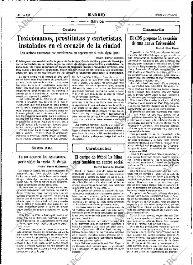 ABC MADRID 26-08-1990 página 40