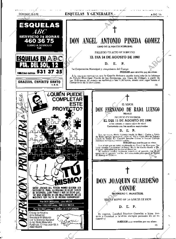 ABC MADRID 26-08-1990 página 95
