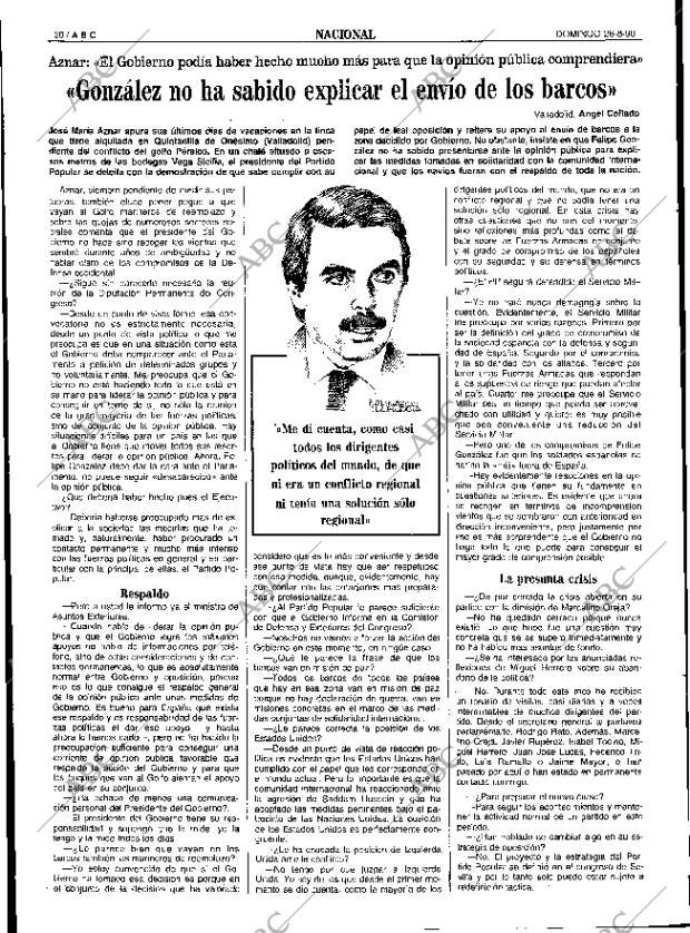 ABC SEVILLA 26-08-1990 página 20