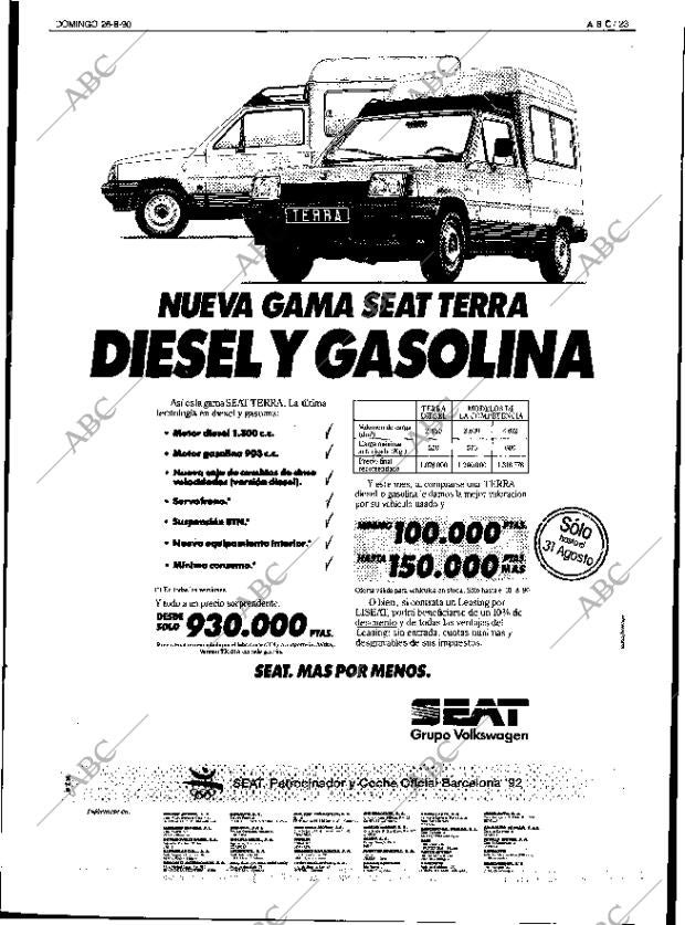 ABC SEVILLA 26-08-1990 página 23