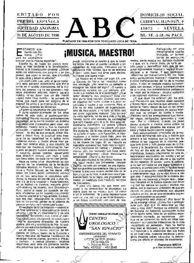 ABC SEVILLA 26-08-1990 página 3