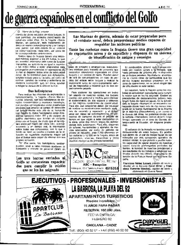 ABC SEVILLA 26-08-1990 página 31
