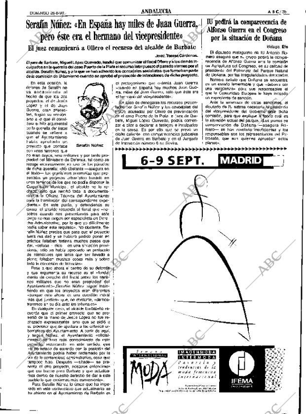 ABC SEVILLA 26-08-1990 página 35