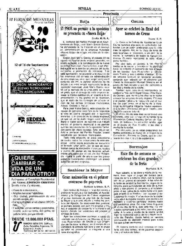 ABC SEVILLA 26-08-1990 página 42