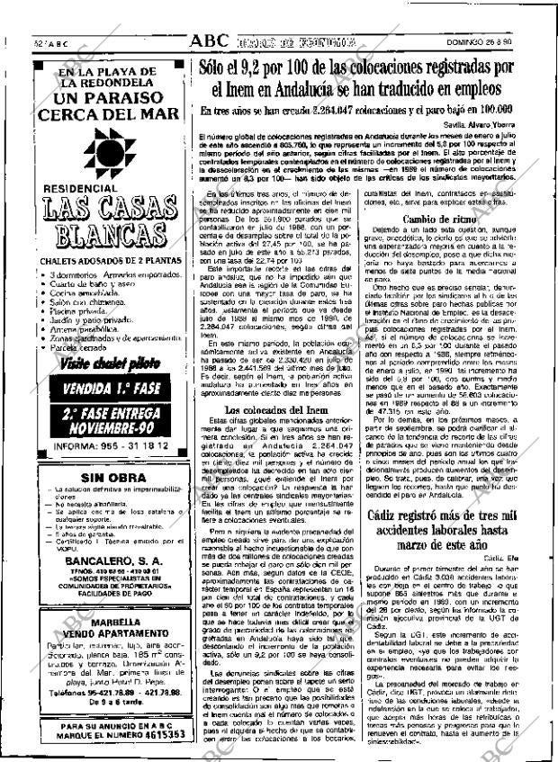 ABC SEVILLA 26-08-1990 página 52