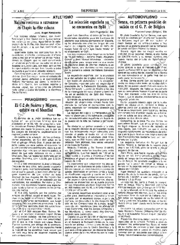 ABC SEVILLA 26-08-1990 página 70